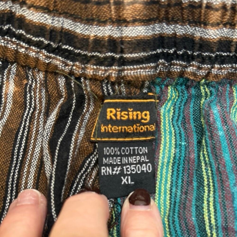 Rising International Boho Cargo Patchwork Cotton … - image 6